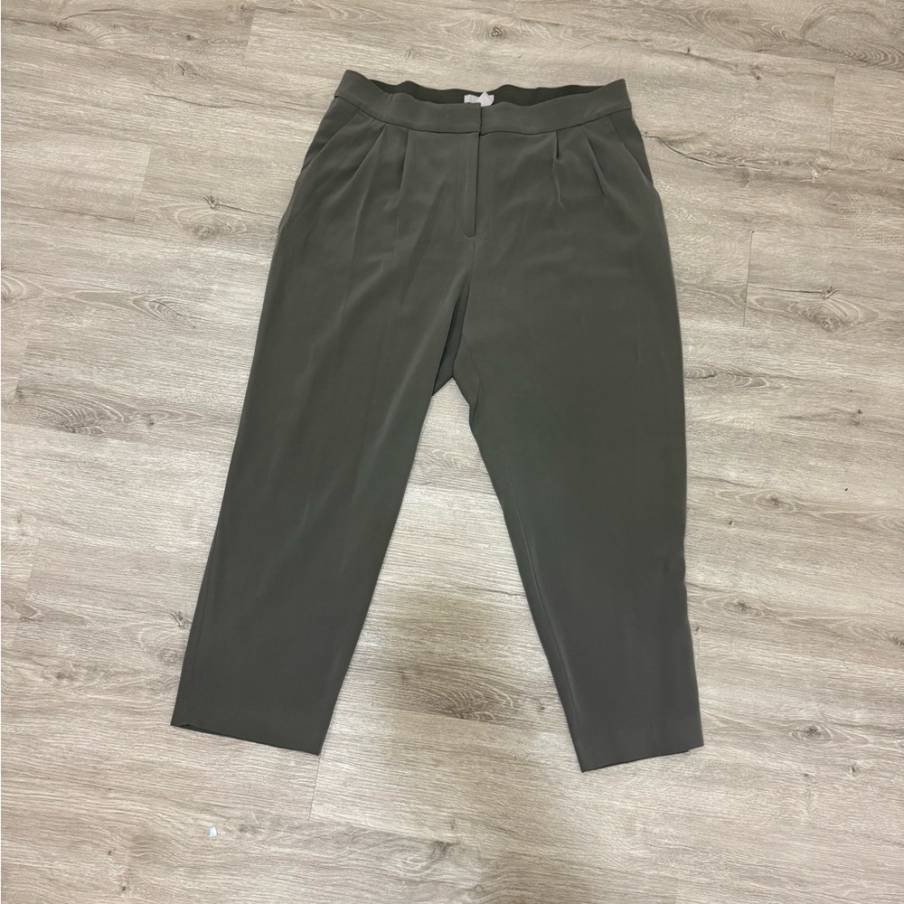 Olive Green Ankle Length Trouser